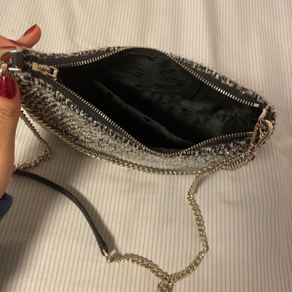 Kate Spade Kiki Convertible Crossbody Sling Bag in Shimmer Tweed. - Picture 2 of 10